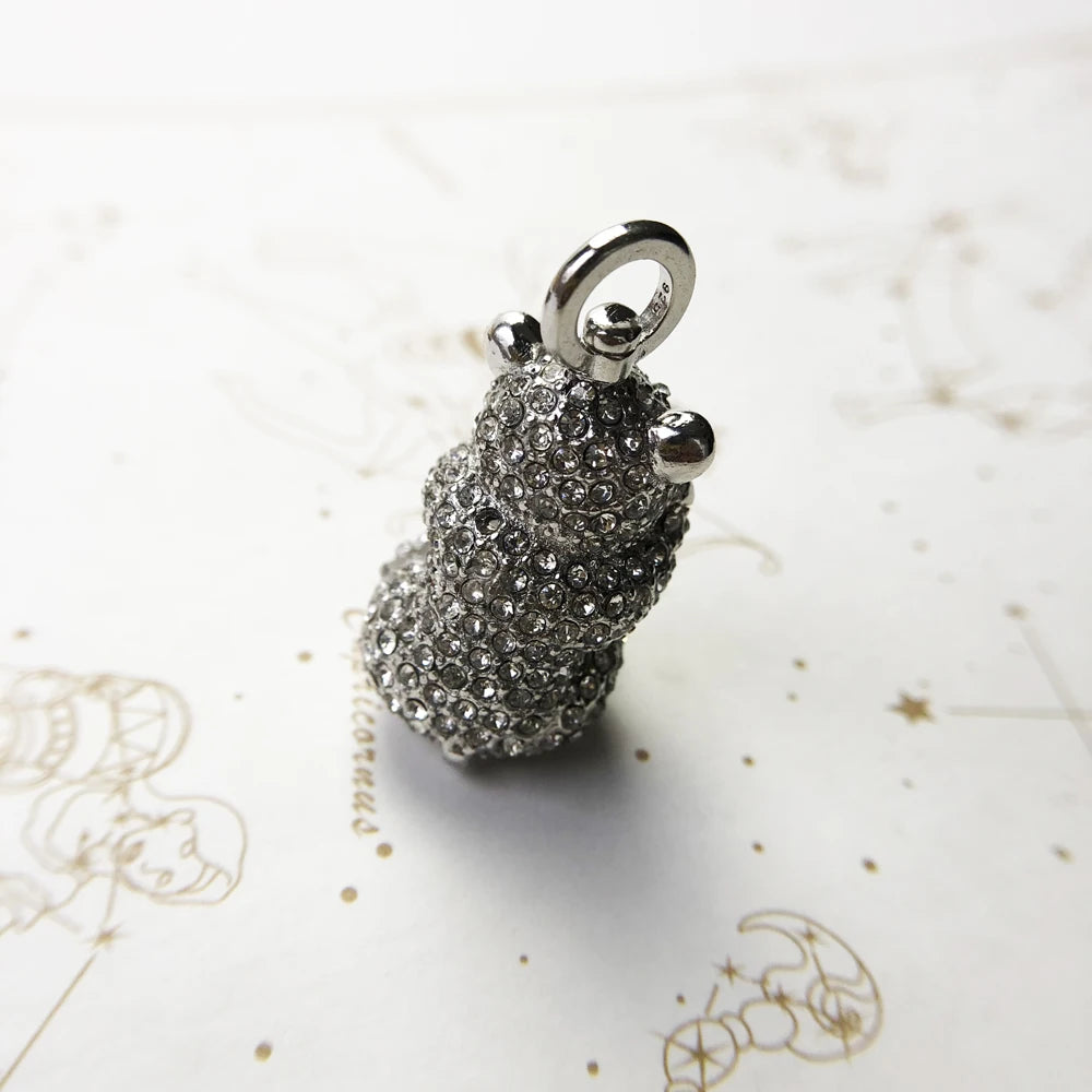 Pendant Polar Bear Summer Brand New Fine Jewelry Europe Cute Bijoux S925 Sterling Silver Gift For Woman