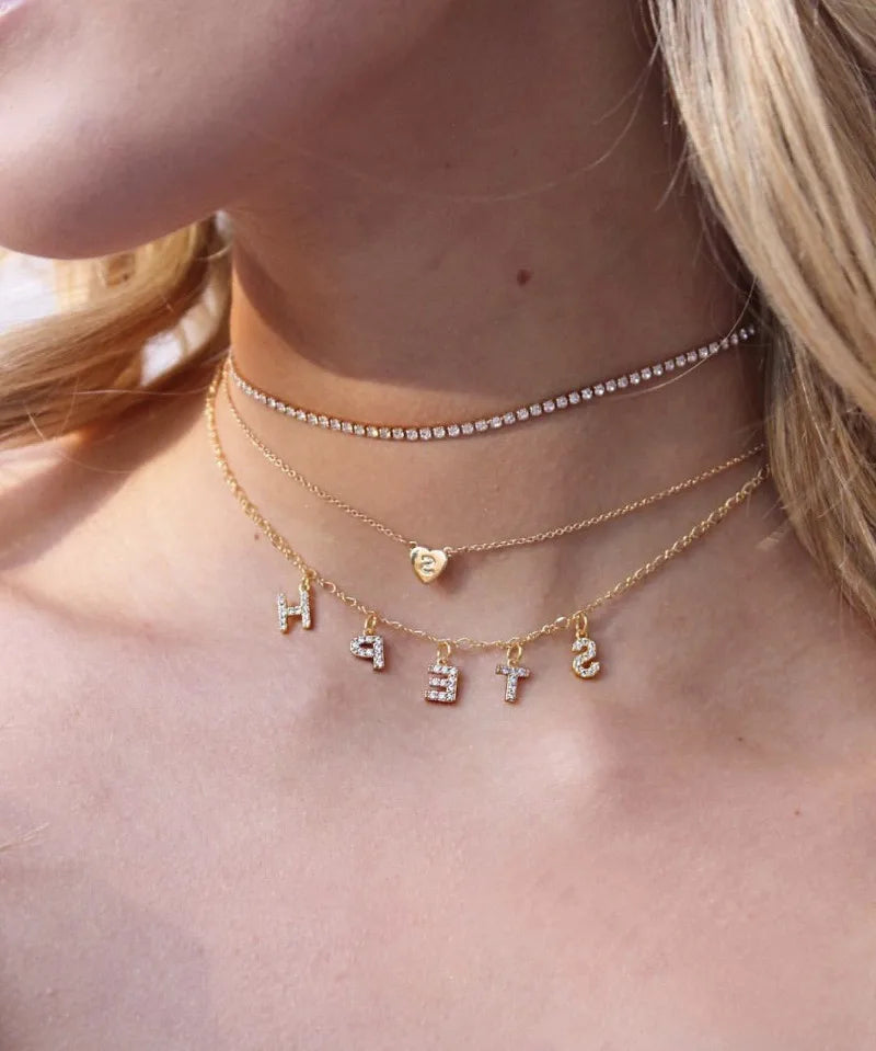 Minar Must Have Shiny Full Rhinestones Beaded Necklace for Women 14K Real Gold Silver Plated Copper Chain Chokers Wholesale
