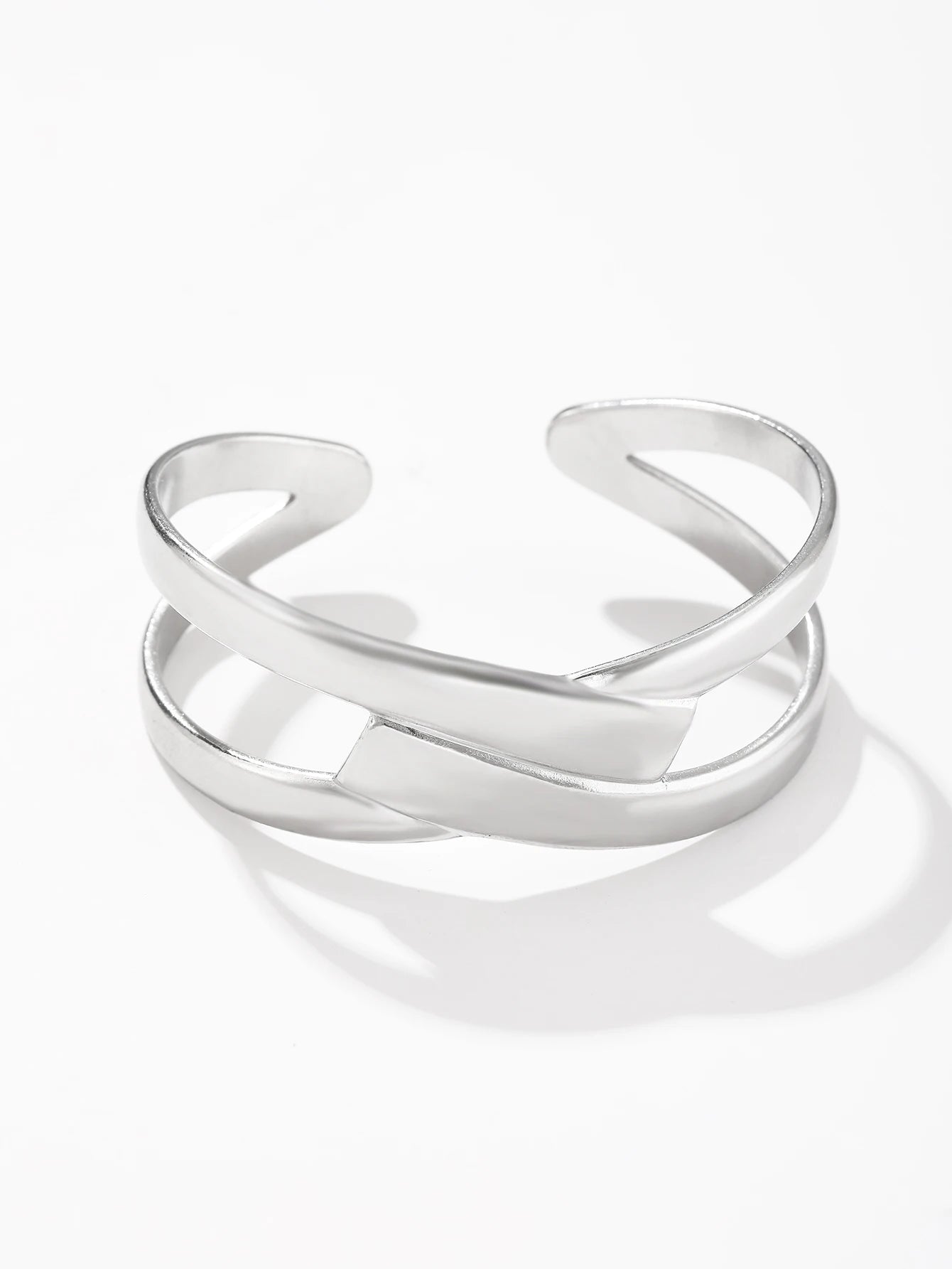 Stainless Steel Bracelet Light Luxury Simple Fashion Geometric Weave Metallic Adjustable Bracelet For Women Jewelry Party Wear