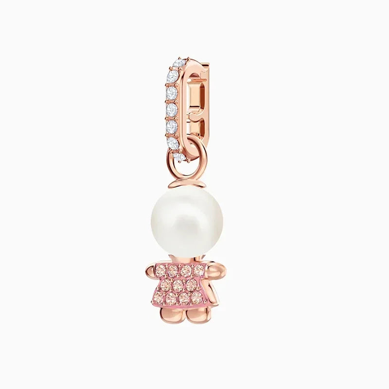 Pendants Fine Jewelry Charming Letter Crystal Pendants Fashion Necklace Bracelet Accessories for Women's Anniversary Gift