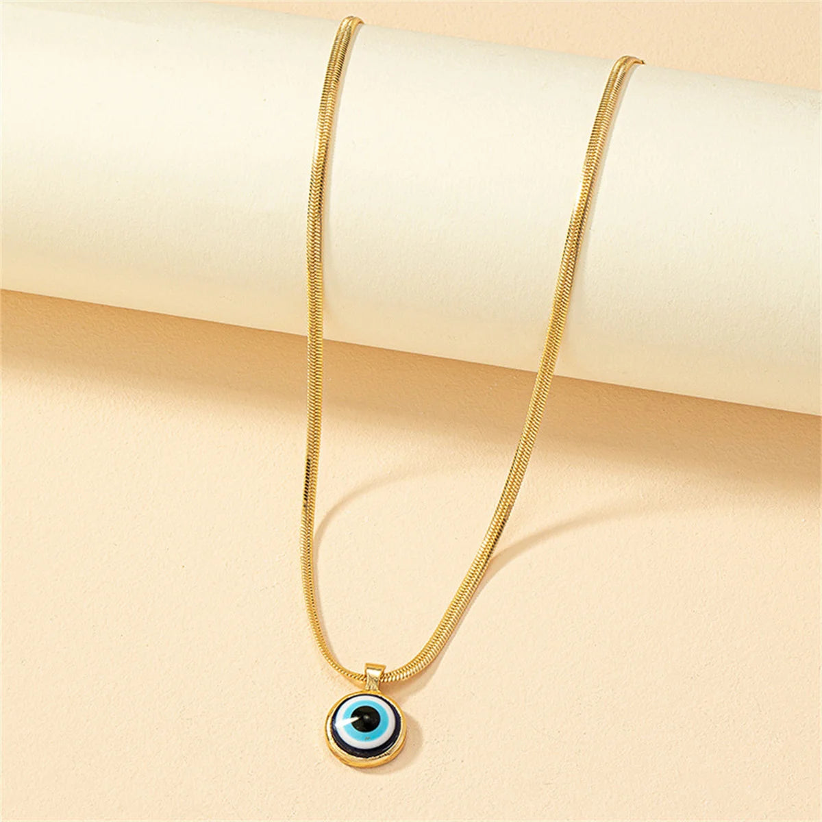 Fashion Evil Eye Necklace For Women Minimalist Classic Turkish Blue Eyes Pendant Choker Fatima Hand Clavicle Chain Lucky Jewelry