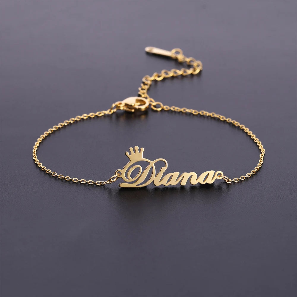 Lemegeton Customized Name Anklets for Women Men Personalized Foot Anklet Stainless Steel Chain Anklet Beach Summer Jewelry Gifts