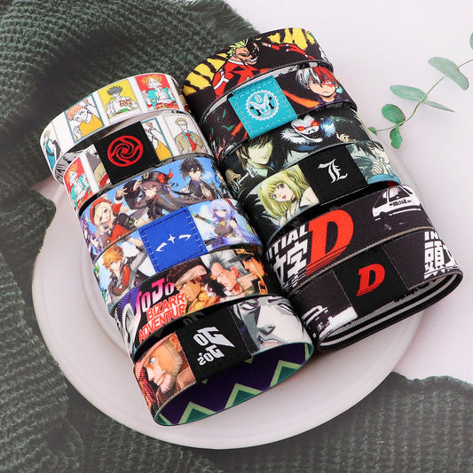Anime Bracelet For Women Men Elastic Sports Wristband Fashion Bangles Girls Jewelry Gift for Friend