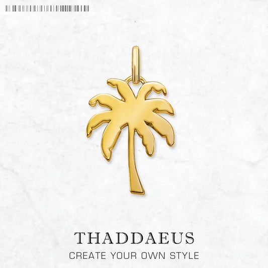Pendant Coconut Tree Brand New Fashion Jewelry Europe Trendy 925 Sterling Silver Accessories Gift For Woman Men