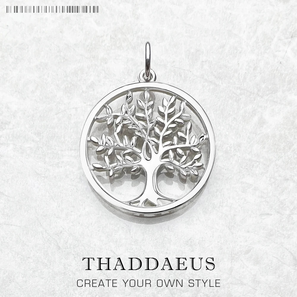 Pendant Tree Summer Fashion Jewelry Europe Style Bijoux Nature 925 Sterling Silver Romantic Gift For Woman