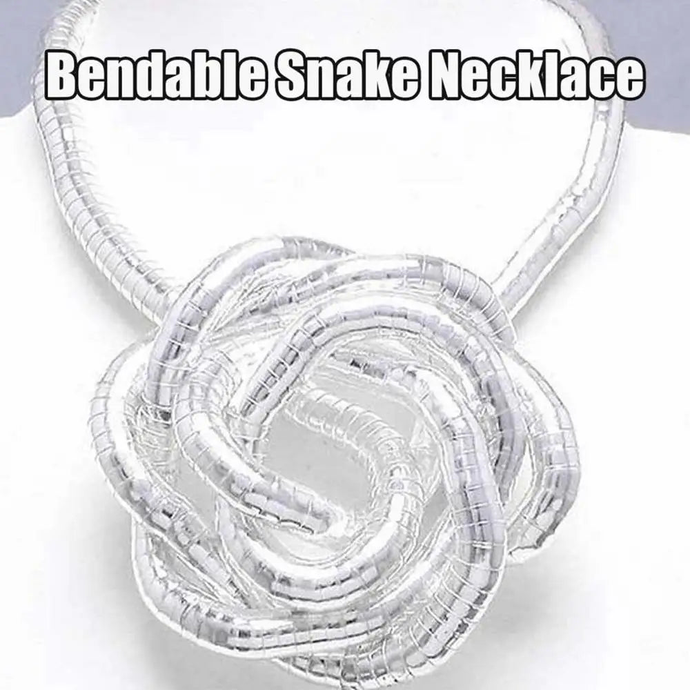 Bendable Snake Necklace Snake Chain Necklace Bendable Necklace Costume Jewelry Cool Snake Accessories For Family Friends