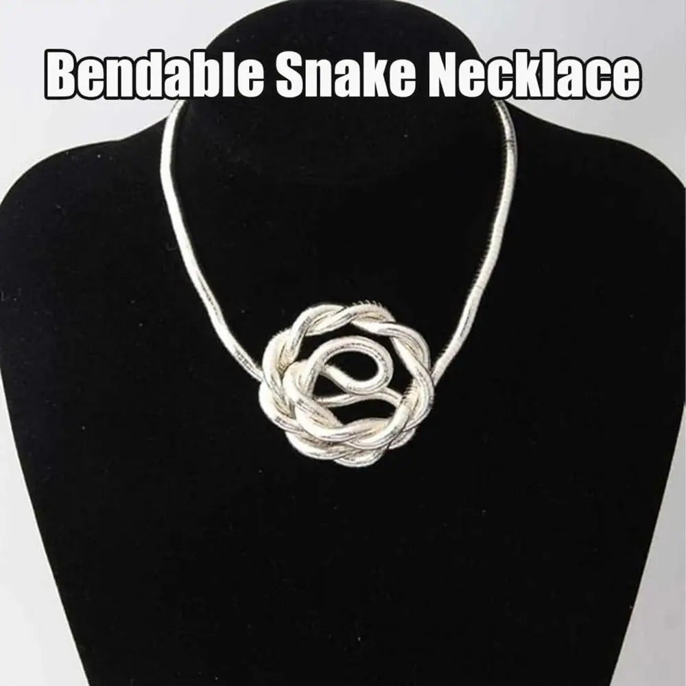 Bendable Snake Necklace Snake Chain Necklace Bendable Necklace Costume Jewelry Cool Snake Accessories For Family Friends