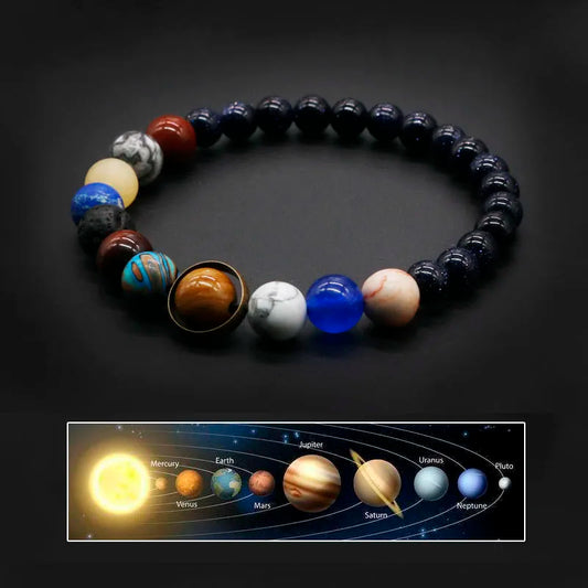 Solar System Bracelets Women Male Bracelets for Man Eight Planets Bracelets Man Best Friends Gift For Him Gift Male Bracelets