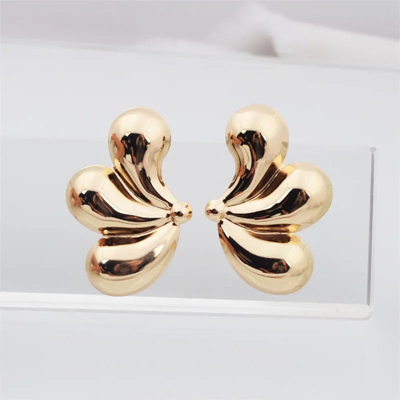 New Fashion Half Butterfly Women's Dangle Earrings Gold Color Animal Wings Unusual Earrings for Female Fashion Ear Jewelry