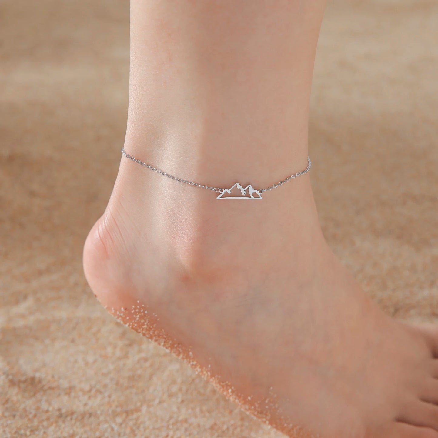 Teamer Cute Walking Cat Anklets for Women Stainless Steel Jewelry Foot Bracelet Fashion Summer Beach Accessories 2025 Wholesale