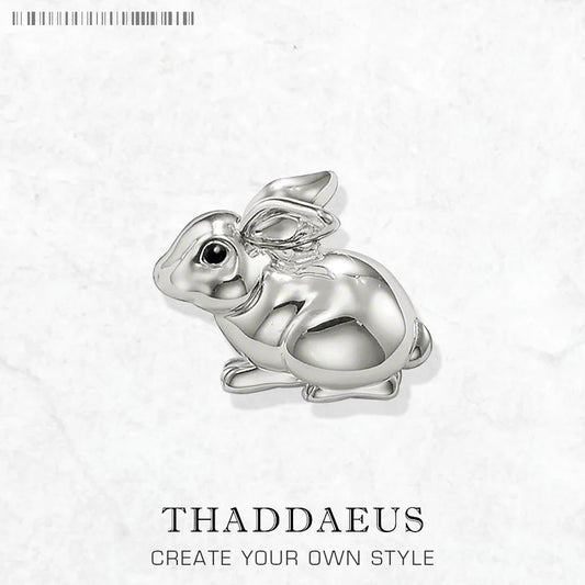 Pendant Rabbit Brand New Spring 925 Sterling Silver Cute Jewelry Europe Accessorie Gift For Woman