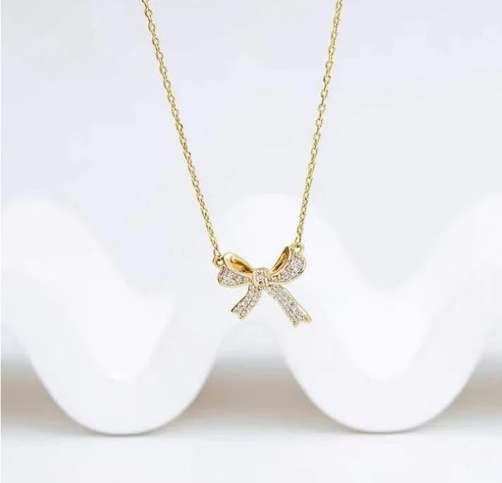 Romantic Lovely White Bowknot Rings Female Girls Exquisite Jewelry Ring with Shiny Bow Tie Zircon for Party Dating Lovers Gifts