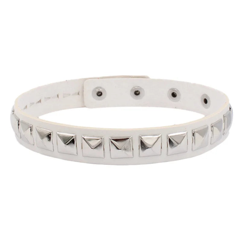 New Black Women Punk PU Leather Square Rivets Choker Collar Necklace Hip Hop Female Girls Party Jewelry 2022 Neck Accessories