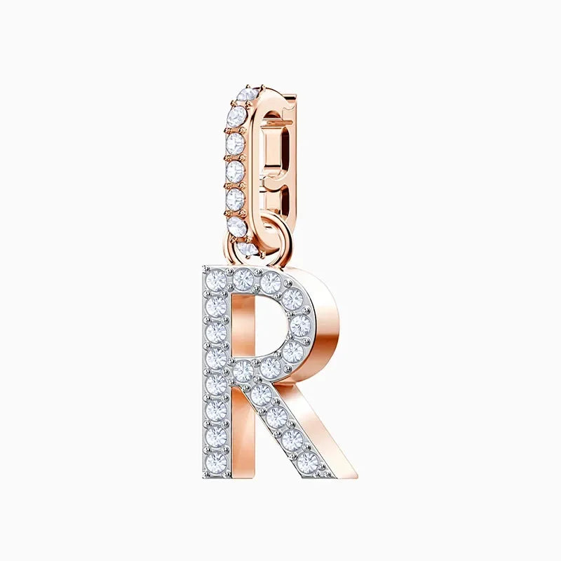 Pendants Fine Jewelry Charming Letter Crystal Pendants Fashion Necklace Bracelet Accessories for Women's Anniversary Gift