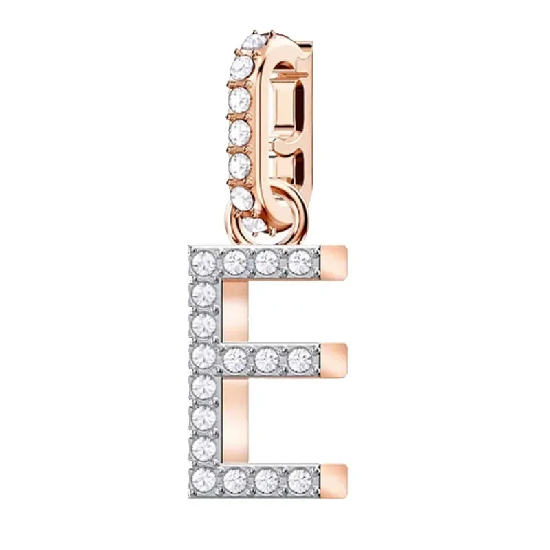 Pendants Fine Jewelry Charming Letter Crystal Pendants Fashion Necklace Bracelet Accessories for Women's Anniversary Gift