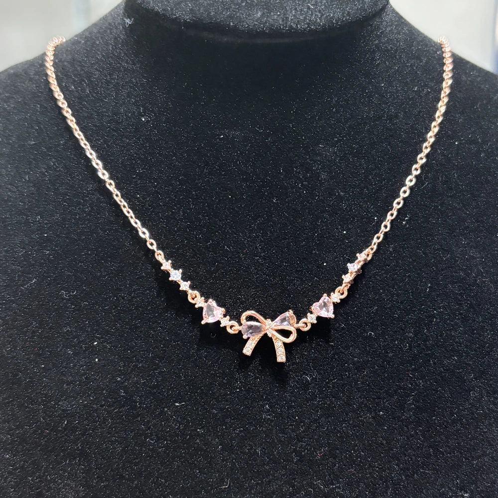 Instagram Style Cute and Sweet Bracelet Love Zircon Butterfly Festival Bracelet Women's Valentine's Day Gift Jewelry