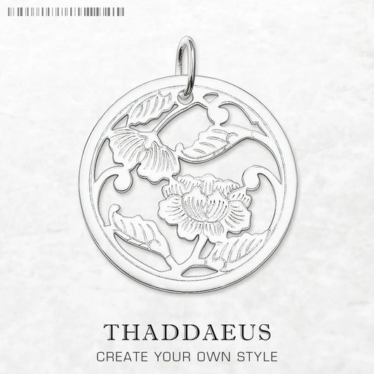 Pendant Flower Ornament Brand 925 Sterling Silver Glam Jewelry Europe Accessorie Trendy Gift For Women