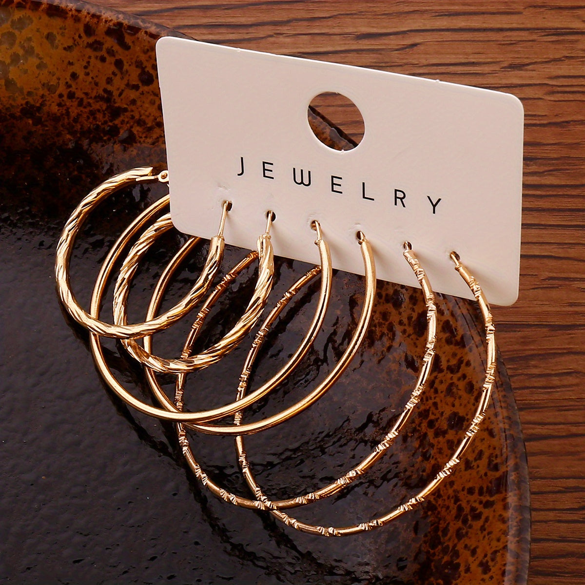 14K Plated Classic Hoop Earrings Set - Timeless Jewelry for Daily Wear, Party Decoration, and Ornament - Hypoallergenic, Nickel-Free, and Durable