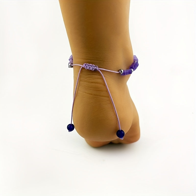 Natural Beaded Anklet Boho Style Anklet/ Earrings/ Bracelet Yoga Foot Jewelry Decoration