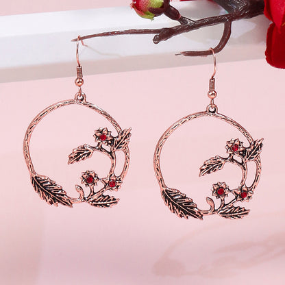 Boho Geometric Waterdrop Tassel Earrings for Women - Vintage Style Ear Jewelry
