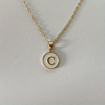 English Letters Decor Necklace Simple Pendant Necklace Alloy Necklace Jewelry Accessories For Women Gifts
