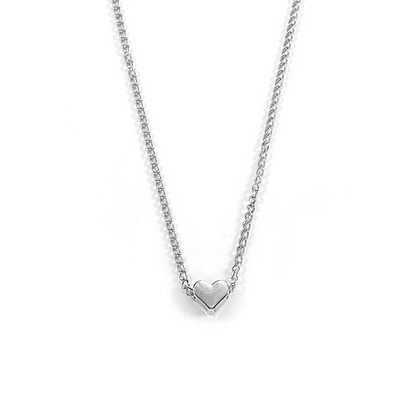 Delicate Heart-Shaped Pendant Necklace - Tiny Chain Choker for Women, Ethnic Bohemian Jewelry, Short Length, Dainty Gift Idea for Her, Perfect Accessory for Everyday Wear
