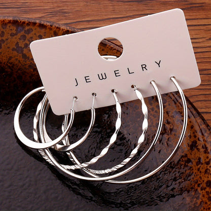 14K Plated Classic Hoop Earrings Set - Timeless Jewelry for Daily Wear, Party Decoration, and Ornament - Hypoallergenic, Nickel-Free, and Durable