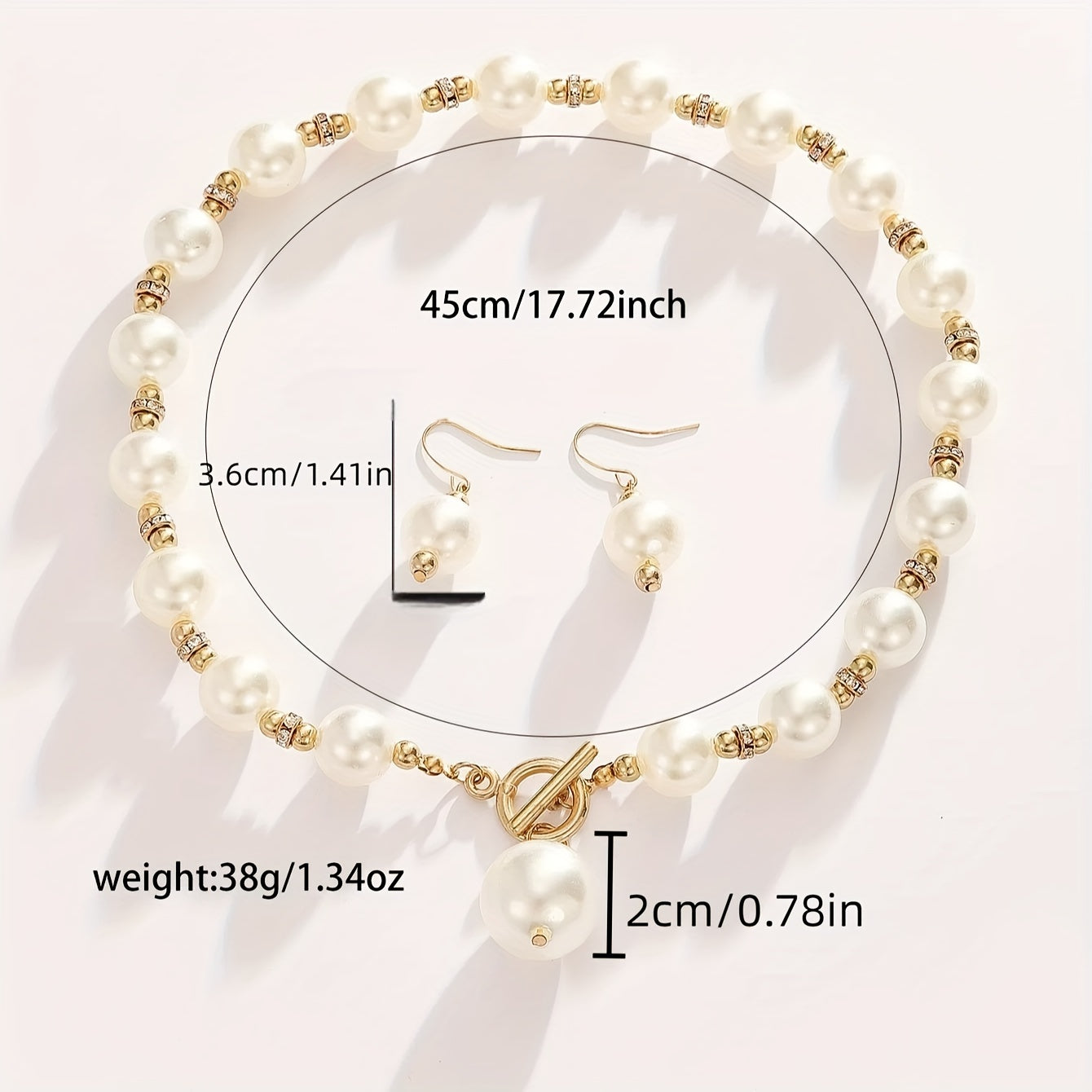 Short Faux Pearl Elegant Clavicle Chain Decor Necklace All Match Jewelry Accessories For Women