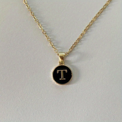 English Letters Decor Necklace Simple Pendant Necklace Alloy Necklace Jewelry Accessories For Women Gifts