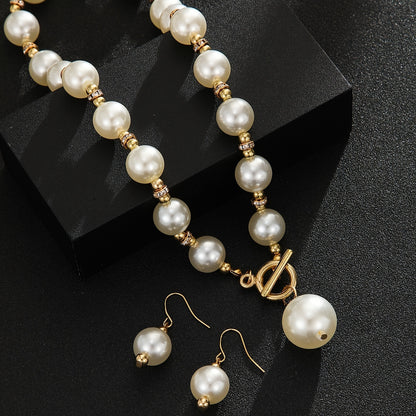 Short Faux Pearl Elegant Clavicle Chain Decor Necklace All Match Jewelry Accessories For Women