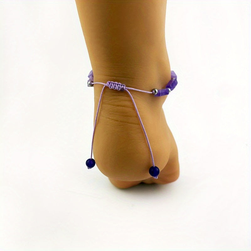Natural Beaded Anklet Boho Style Anklet/ Earrings/ Bracelet Yoga Foot Jewelry Decoration
