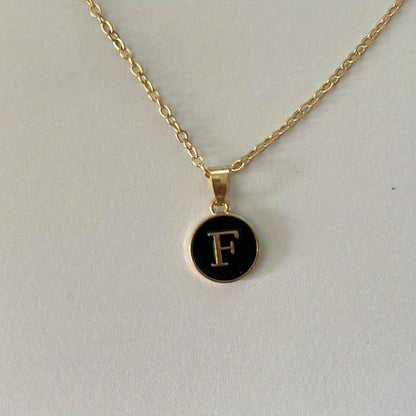 English Letters Decor Necklace Simple Pendant Necklace Alloy Necklace Jewelry Accessories For Women Gifts