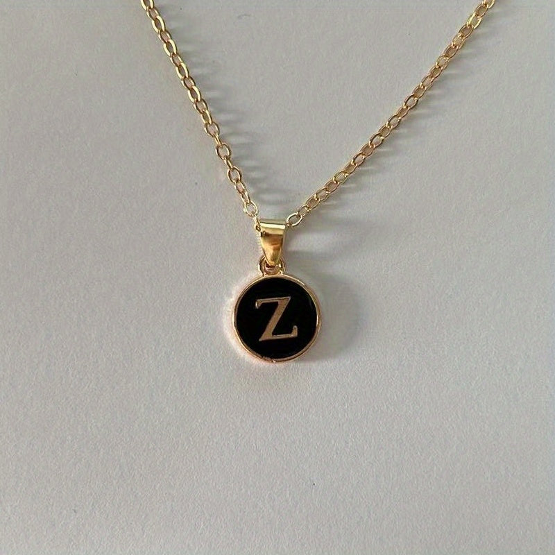 English Letters Decor Necklace Simple Pendant Necklace Alloy Necklace Jewelry Accessories For Women Gifts