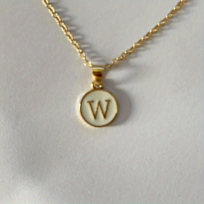 English Letters Decor Necklace Simple Pendant Necklace Alloy Necklace Jewelry Accessories For Women Gifts