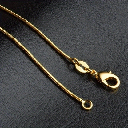 5 Pcs/1 Pcs Men Women Snake Chain Necklace Fashion Wedding Party Exquisite Jewelry (16/18/20/22/24/26/28/30inch)