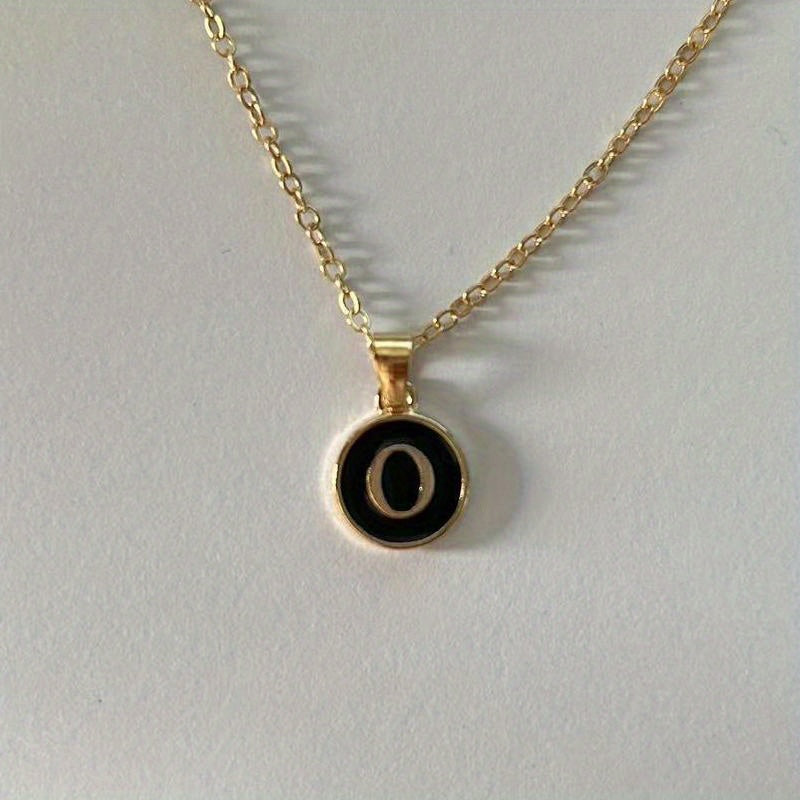 English Letters Decor Necklace Simple Pendant Necklace Alloy Necklace Jewelry Accessories For Women Gifts