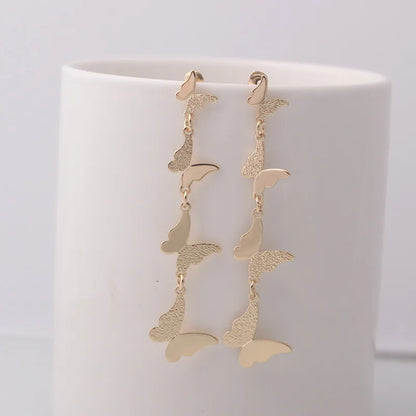Fold Metal Dangle Earrings for Women Shell Shape Pendants Drop Earrings Cool Stuff Girls Fashion Ear Jewelry pendientes mujer