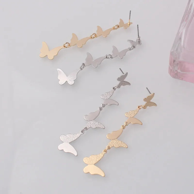 Fold Metal Dangle Earrings for Women Shell Shape Pendants Drop Earrings Cool Stuff Girls Fashion Ear Jewelry pendientes mujer