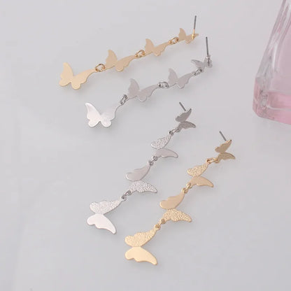 Fold Metal Dangle Earrings for Women Shell Shape Pendants Drop Earrings Cool Stuff Girls Fashion Ear Jewelry pendientes mujer