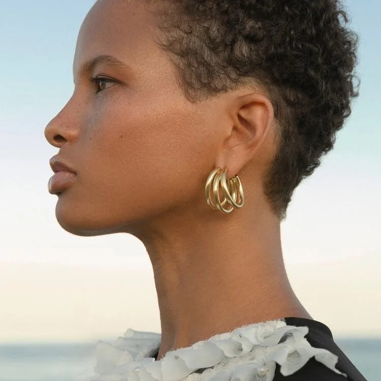 New Fashion Trend Unique Design Elegant Delicate Long Snake Bone Chain Tassel Earrings Women Jewelry Wedding Party Premium Gifts