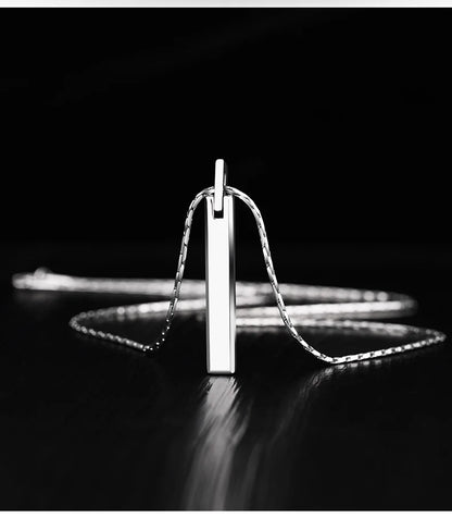 Pendants for Men and Women Classic Tungsten High Polished Scratch Proof for Couples Necklace  Engraving