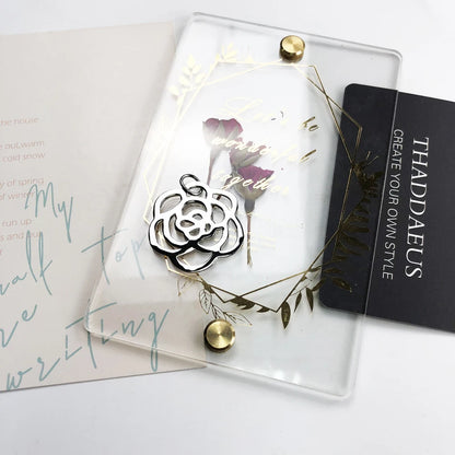 Pendant Rose Flower Ornament Brand New Fashion Glam Jewelry Europe Accessories 925 Sterling Silver Gift For Women