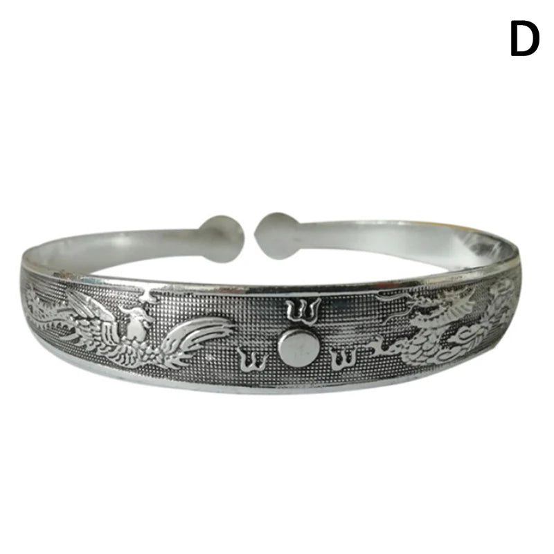 9styles Vintage Silver Bangles Bracelet Antique Tibetan Silver Bracelets For Women Tibetan Silver Jewelry