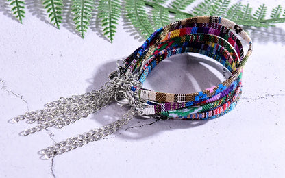 2Pcs/Lot Bohemian Anklets for Men and Women Handmade Rope Friendship Beach Barefoot Bracelet on the Leg Chain Boho Foot Jewelry