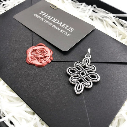 Pendant Black Love Knot Maori Cross Tooth Diver Fashion Rebel Street Jewelry Europe Bijoux Accessories Gift For Men Woman