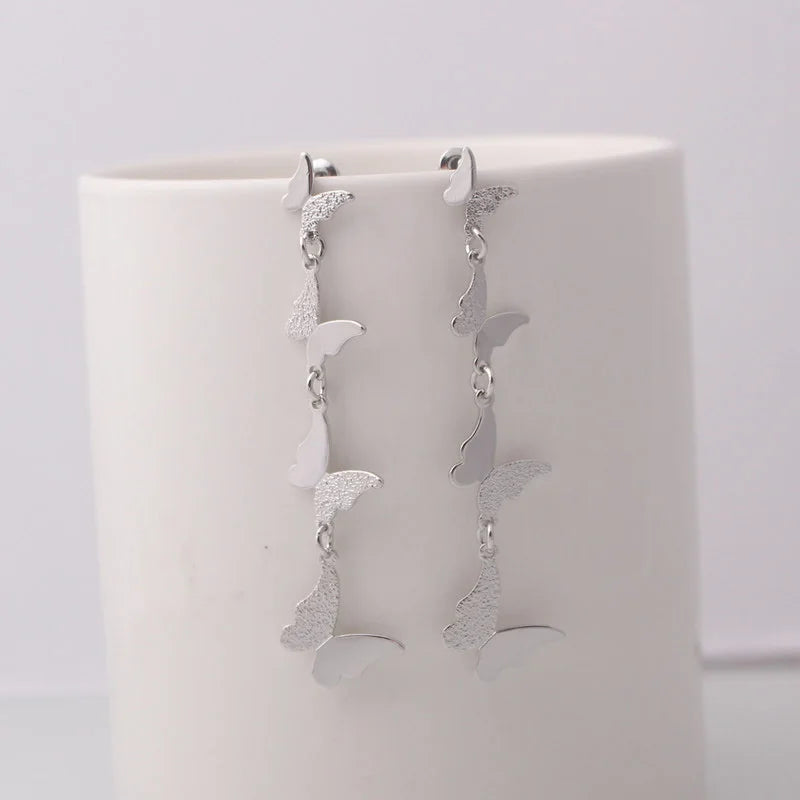 Fold Metal Dangle Earrings for Women Shell Shape Pendants Drop Earrings Cool Stuff Girls Fashion Ear Jewelry pendientes mujer