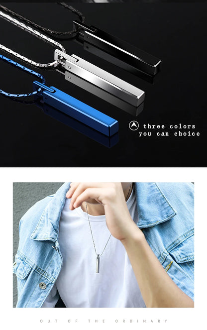 Pendants for Men and Women Classic Tungsten High Polished Scratch Proof for Couples Necklace  Engraving