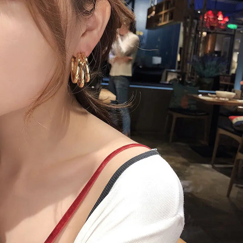 New Fashion Trend Unique Design Elegant Delicate Long Snake Bone Chain Tassel Earrings Women Jewelry Wedding Party Premium Gifts