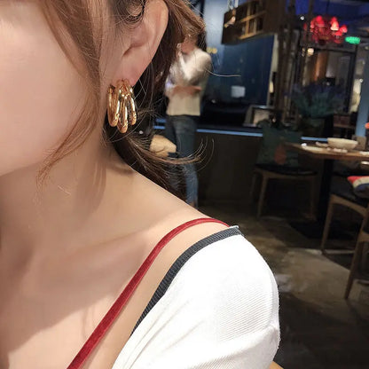 New Fashion Trend Unique Design Elegant Delicate Long Snake Bone Chain Tassel Earrings Women Jewelry Wedding Party Premium Gifts