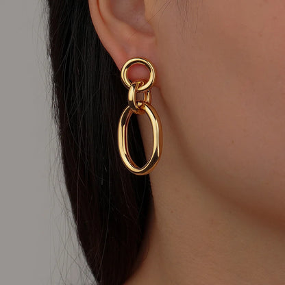 New Fashion Trend Unique Design Elegant Delicate Long Snake Bone Chain Tassel Earrings Women Jewelry Wedding Party Premium Gifts